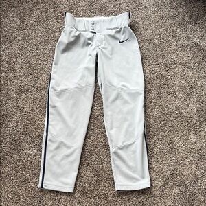 Nike Gray Baseball Pants with Elastic Waistband